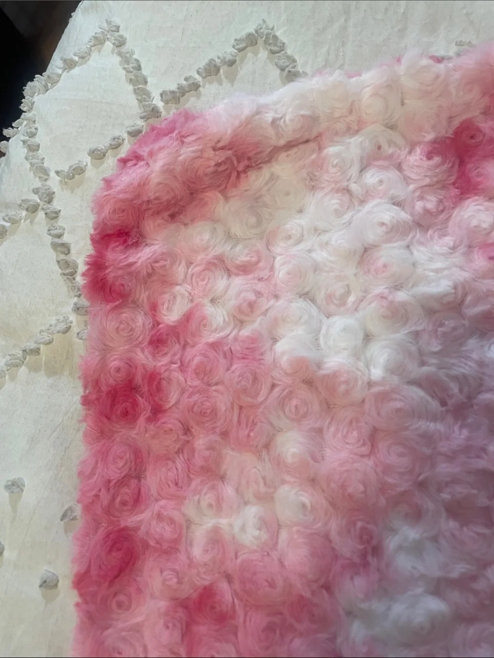 Pink Tie-Dye Faux Fur Accent Pillow Covers - Set of 2 nwt